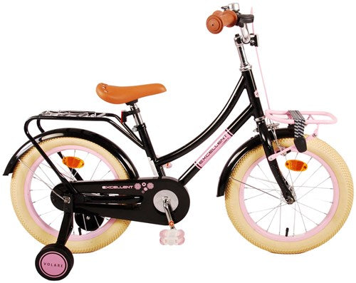 Load image into Gallery viewer, Volare Excellent Kinderfiets - Meisjes - 16 inch - Zwart - 95% afgemonteerd