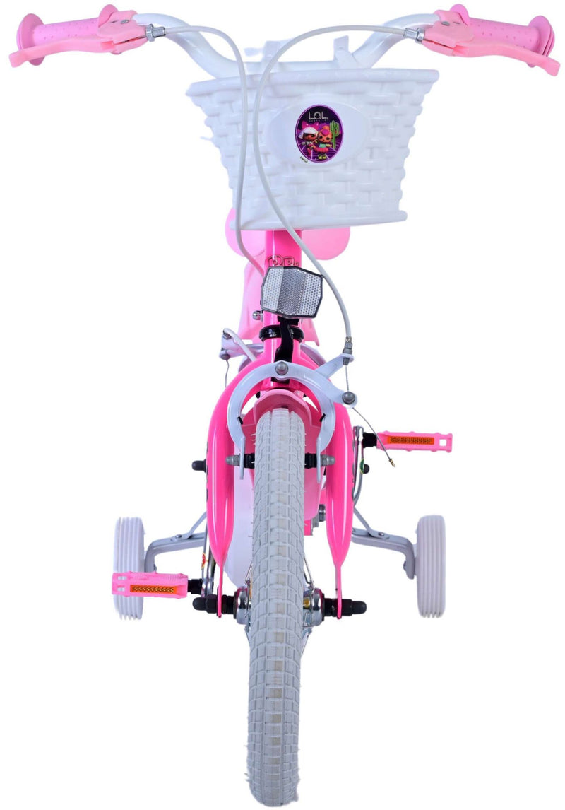 Load image into Gallery viewer, Lol surprise kinderfiets - meisjes - 14 inch - roze - twee handremmen