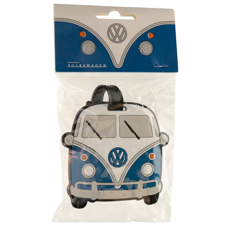 Load image into Gallery viewer, Volkswagen busje vw t1 blauw pvc kofferlabel