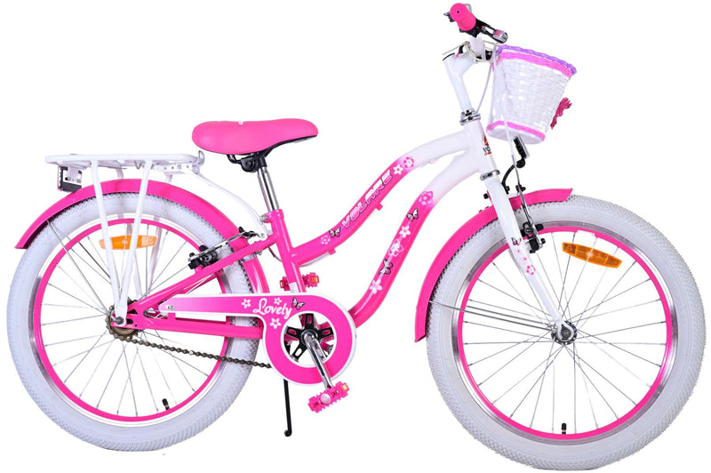 Afbeelding laden in galerijviewer, Volare Lovely Kinderfiets - Meisjes - 20 inch - Roze - Twee handremmen