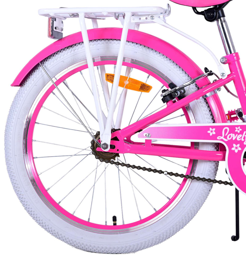 Afbeelding laden in galerijviewer, Volare Lovely Kinderfiets - Meisjes - 20 inch - Roze - Twee handremmen