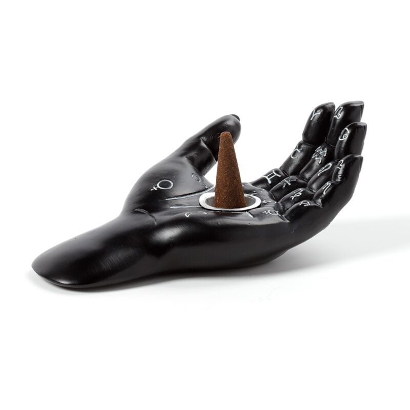 Cargue la imagen en el visor de la galería, Mantra hand tarot handpalm wierookhouder schaal