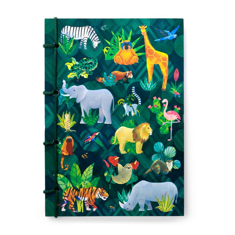 Cargue la imagen en el visor de la galería, Dierenrijk steenpapier a5 gelinieerd notitieboek