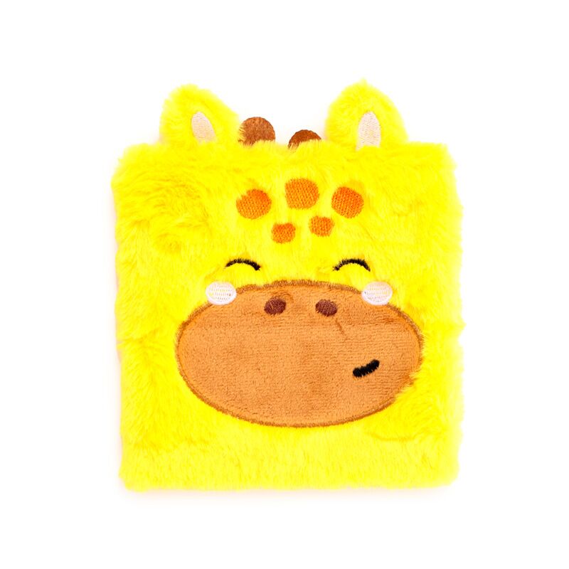 Cargue la imagen en el visor de la galería, Adoramals raffi de giraffe fluffig notitieboekje