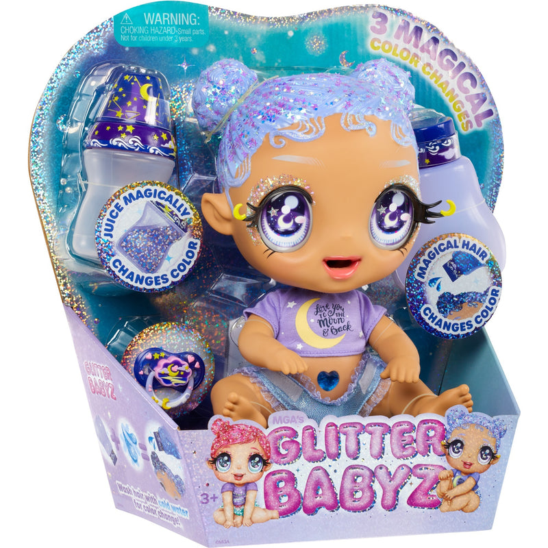 Load image into Gallery viewer, MGA Entertainment Glitter Babyz pop serie 2 Selena Stargazer