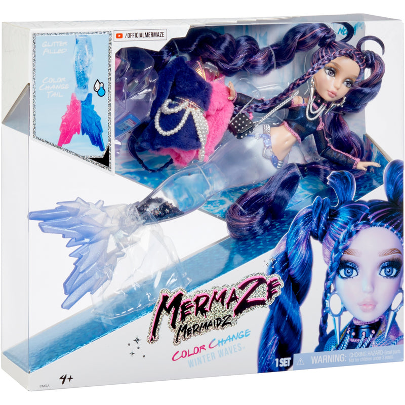 Load image into Gallery viewer, MGA Entertainment Mermaze Mermaidz Color Change Winter Waves Nera