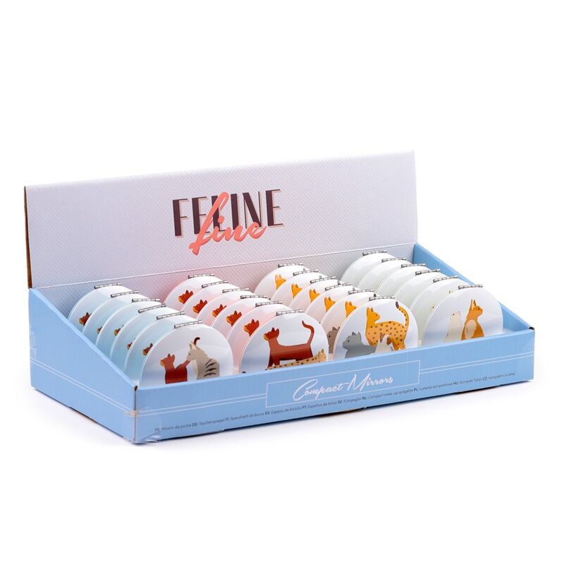 Cargue la imagen en el visor de la galería, Feline fine kat compact make up spiegeltje