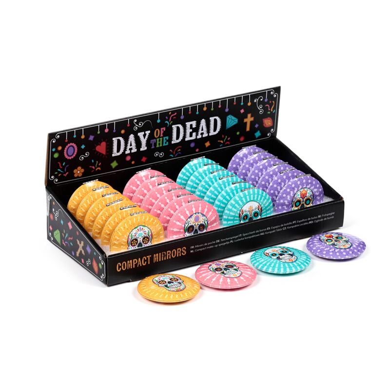 Cargue la imagen en el visor de la galería, Dia de los muertos compact make up spiegeltje