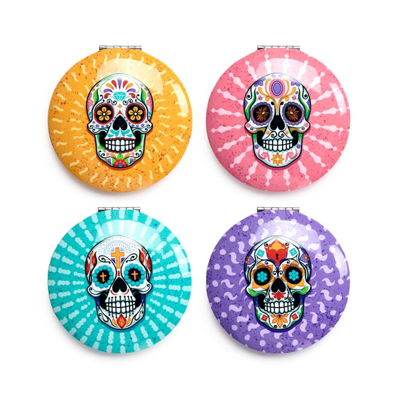 Cargue la imagen en el visor de la galería, Dia de los muertos compact make up spiegeltje