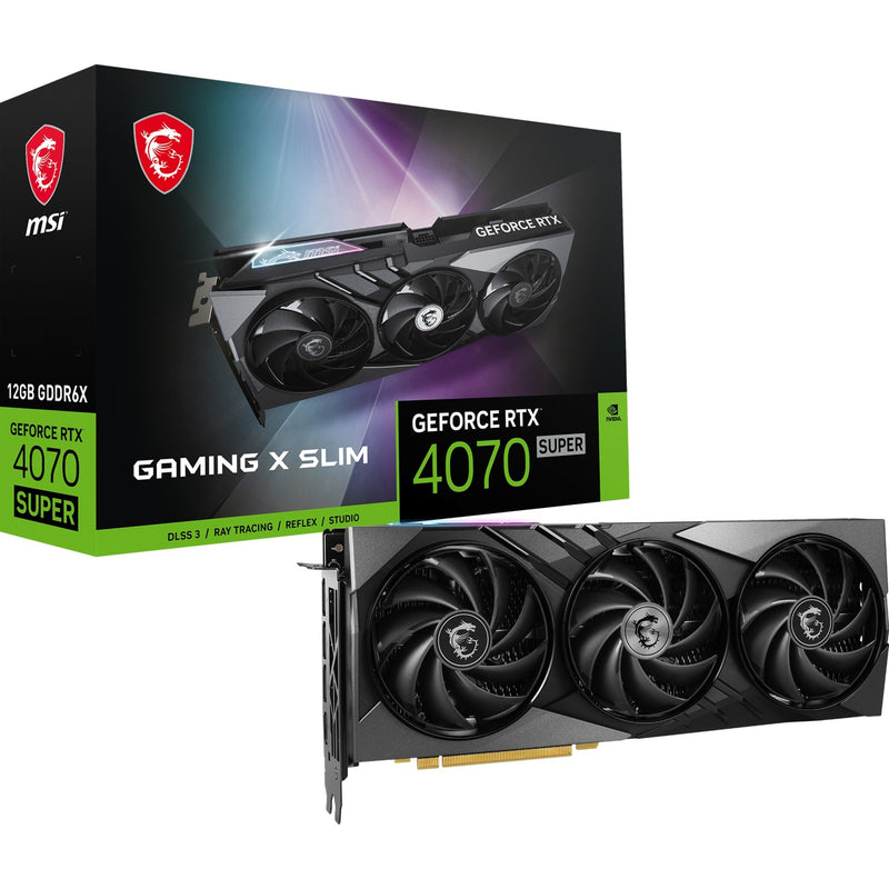 Laden Sie das Bild in Galerie -Viewer, MSI GeForce RTX 4070 SUPER 12G GAMING X SLIM