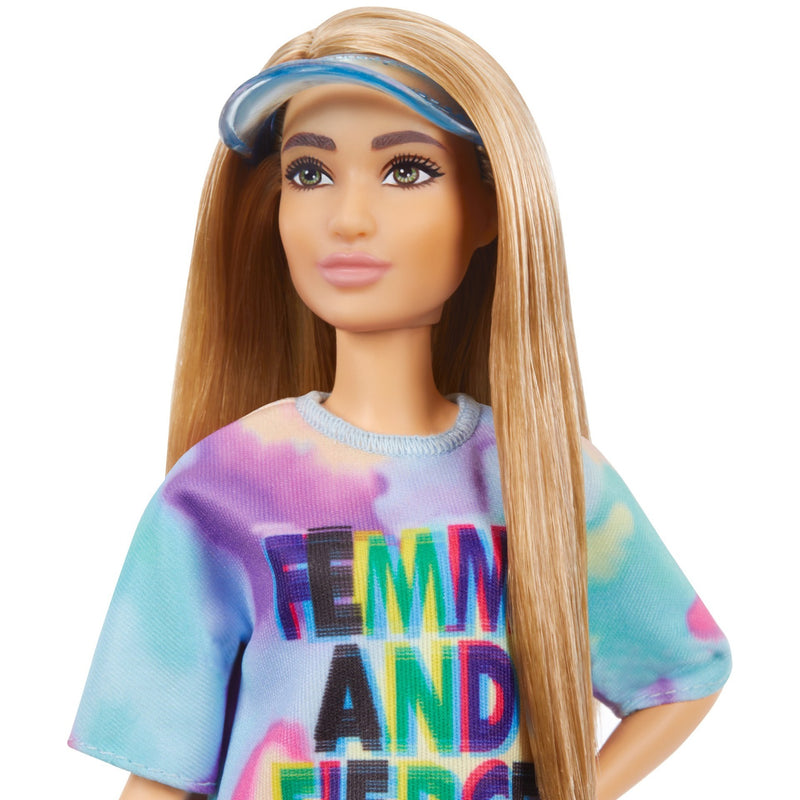 Load image into Gallery viewer, Mattel Fashionistas Doll 159 Tie-Dye T-Shirt Dress