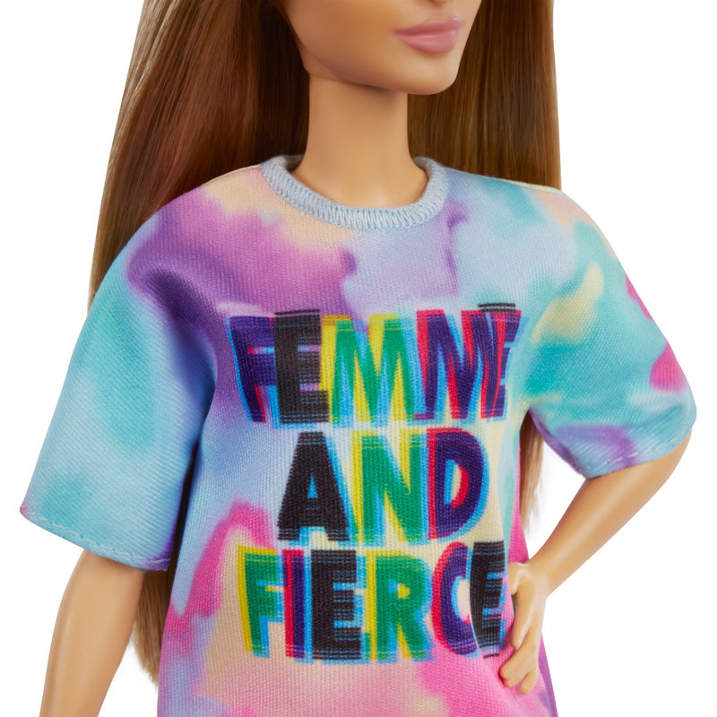 Load image into Gallery viewer, Mattel Fashionistas Doll 159 Tie-Dye T-Shirt Dress