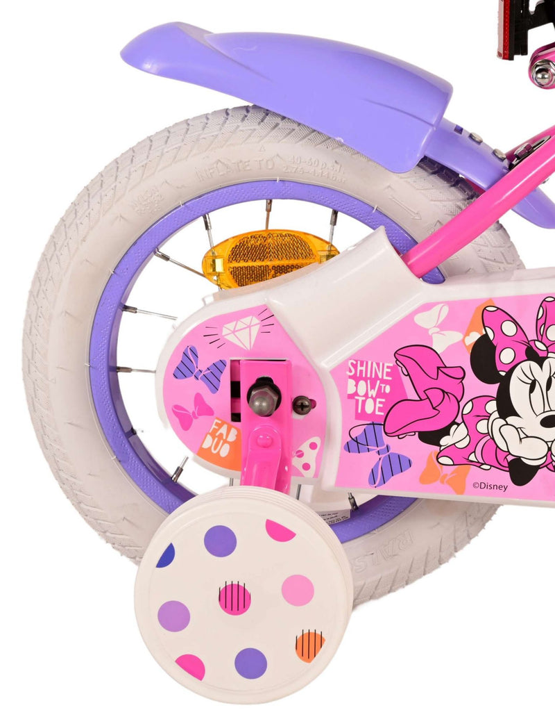 Load image into Gallery viewer, Minnie Cutest Ever! Kinderfiets - Meisjes - 12 inch - Roze