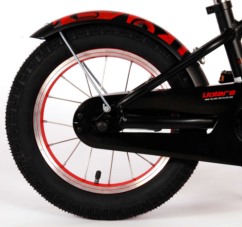 Load image into Gallery viewer, Volare Miracle Cruiser Kinderfiets - Jongens - 14 inch - Mat Zwart - Prime Collection