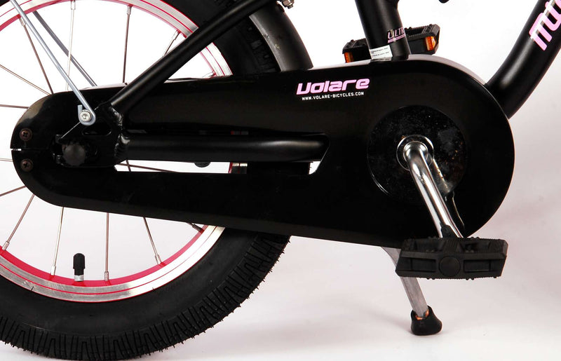 ギャラリービューアに画像をロードする, Volare Miracle Kinderfiets - Meisjes - 14 inch - Mat Zwart - Prime Collection