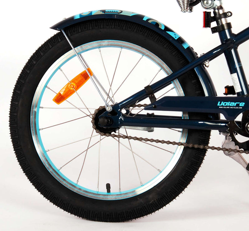 Load image into Gallery viewer, Volare Miracle Cruiser Kinderfiets Jongens 18 inch Mat Blauw Prime Collection