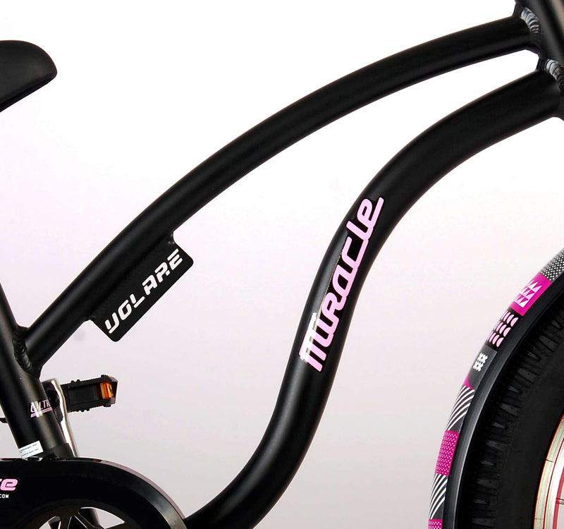 Load image into Gallery viewer, Volare Miracle Cruiser Kinderfiets Meisjes 20 inch Mat Zwart Prime Collection