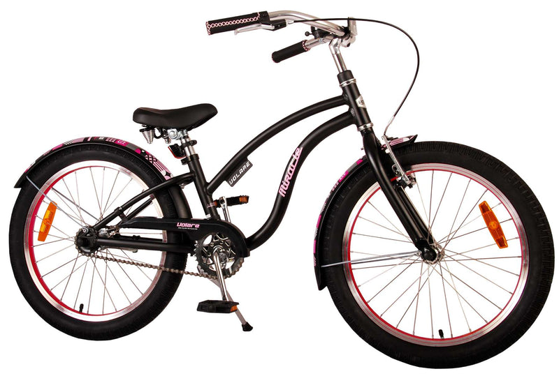 Load image into Gallery viewer, Volare Miracle Cruiser Kinderfiets Meisjes 20 inch Mat Zwart Prime Collection