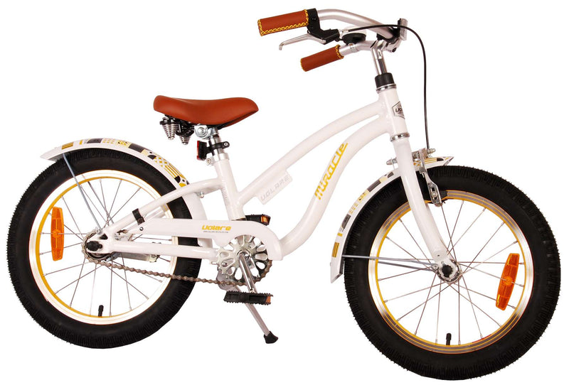 Afbeelding laden in galerijviewer, Volare Miracle Cruiser Kinderfiets - Meisjes - 16 inch - Wit - Prime Collection