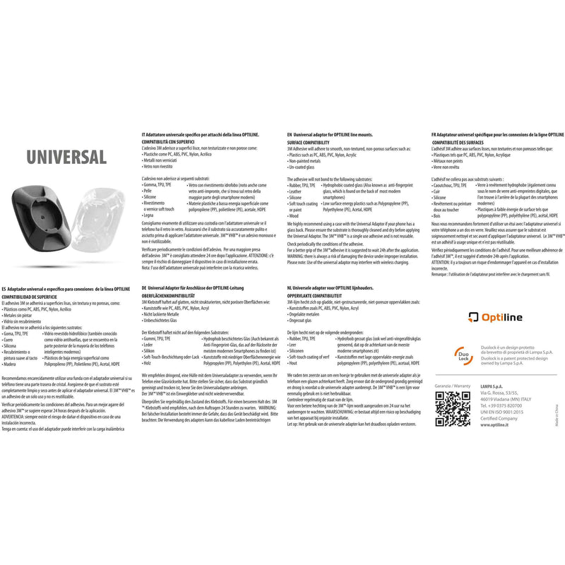 Load image into Gallery viewer, Optiline universal adapter clear