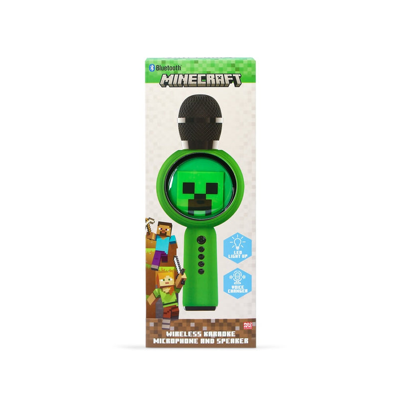Cargue la imagen en el visor de la galería, Otl technologies karaoke led microphone and speaker minecraft (mc1240)