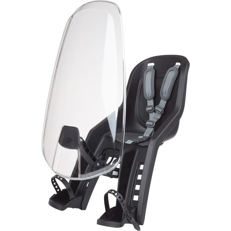 Load image into Gallery viewer, Polisport voorzitje Bubbly Mini Evo zwart d grijs incl scherm