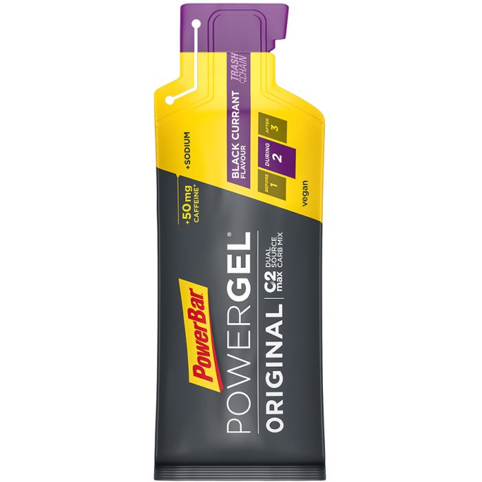 Laden Sie das Bild in Galerie -Viewer, Powerbar powergel original (24 x 41gr) - black currant (caffeine)
