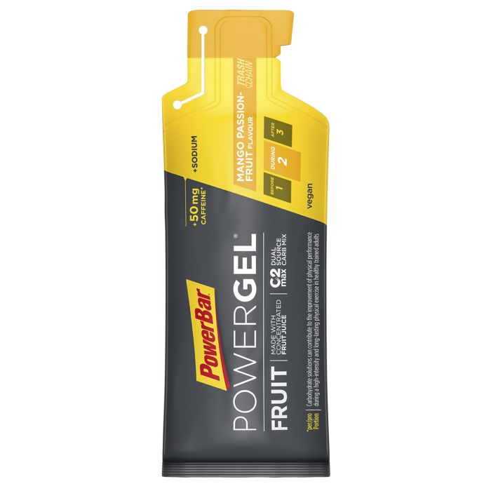 Chargez l'image dans la visionneuse de la galerie, Powerbar powergel fruit (24 x 41gr) - mango-passion fruit (caffeine)