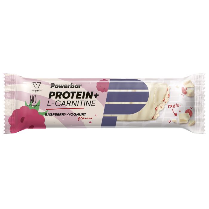 Laden Sie das Bild in Galerie -Viewer, Powerbar protein+ l-carnitine (30 x 35gr) - raspberry-yoghurt