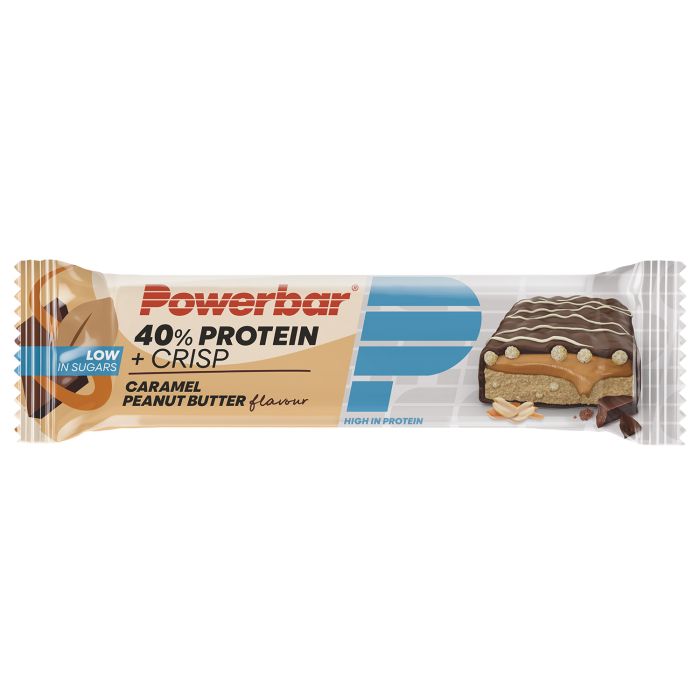 Laden Sie das Bild in Galerie -Viewer, Powerbar 40% protein+ crisps (12 x 40gr) - caramel peanut butter