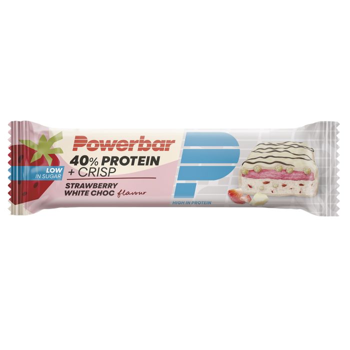 Afbeelding laden in galerijviewer, Powerbar 40% protein+ crisps (12 x 40gr) - strawberry white chocolate