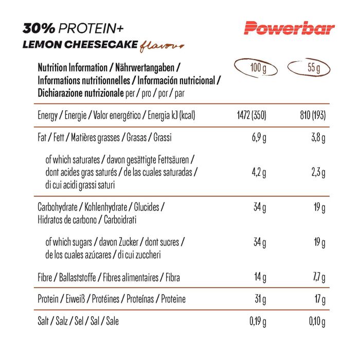 Cargue la imagen en el visor de la galería, Powerbar 30% protein+ (15 x 55gr) - lemon-cheesecake
