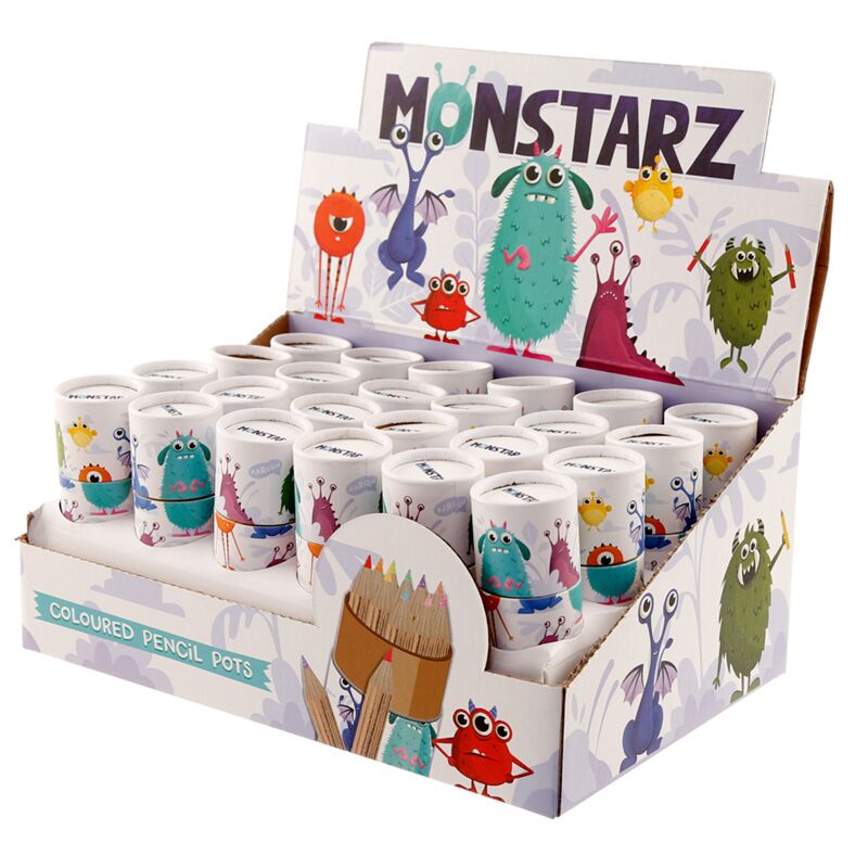 ギャラリービューアに画像をロードする, Monstarz monsters - kleurpotloden tekenkoker