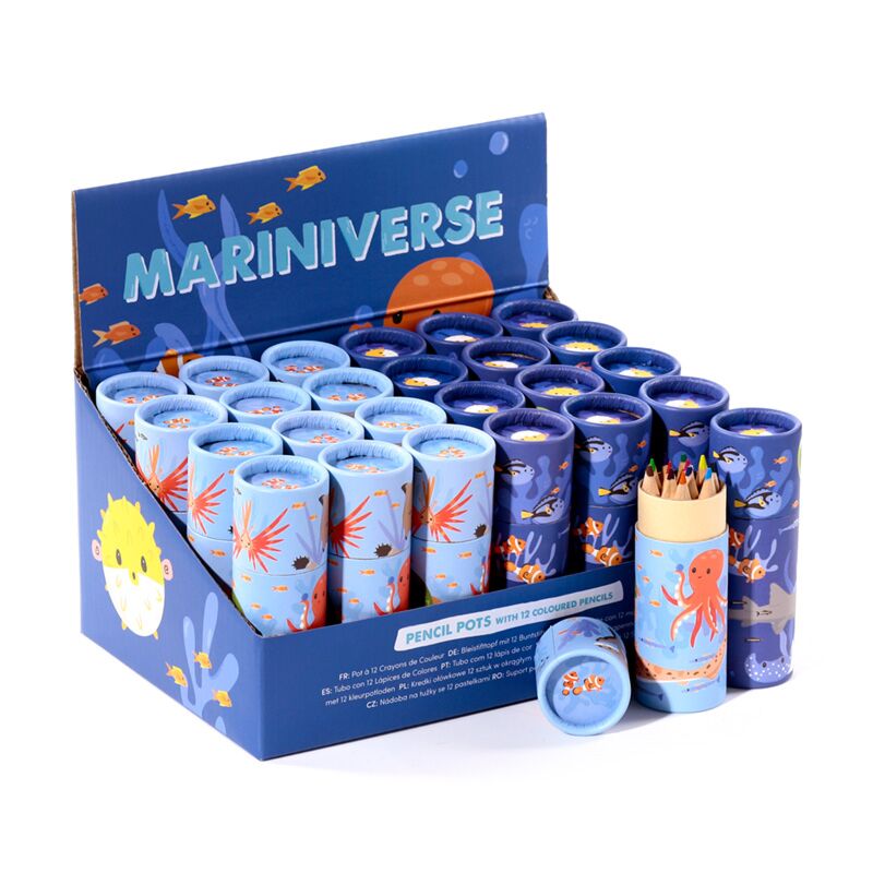 ギャラリービューアに画像をロードする, Mariniverse tekenkoker 12 kleurpotloden