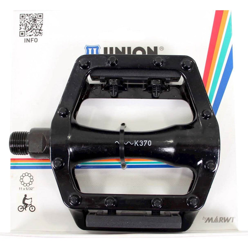 Load image into Gallery viewer, Union pedalen 102 bmx 9 16 zwart op kaart