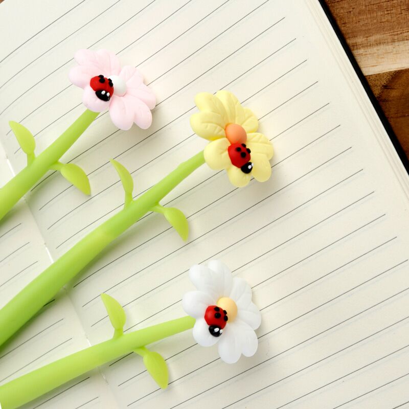 Cargue la imagen en el visor de la galería, Botanische tuin lieveheersbeestje bloem fijnschrijver pen - zwart