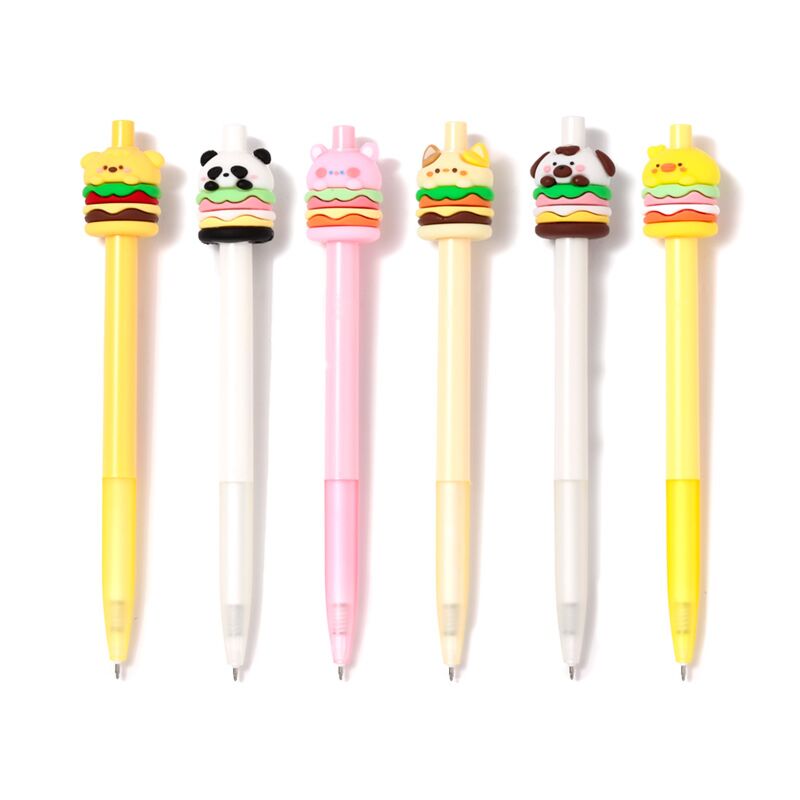 Cargue la imagen en el visor de la galería, Foodiemals hamburger fijnschrijver pen - zwart