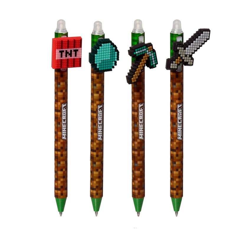 Load image into Gallery viewer, Inkredible uitwisbare pen minecraft pvc werktuig top