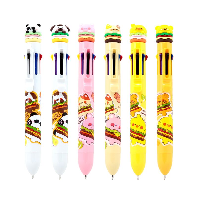Chargez l'image dans la visionneuse de la galerie, Schattige hamburger meerkleurige pen (8 kleuren)