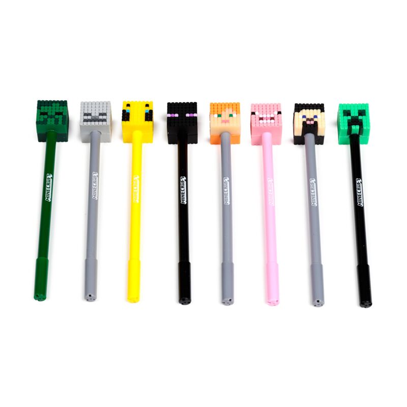 Load image into Gallery viewer, Union 8-delige minecraft fijnschrijver pen siliconen top