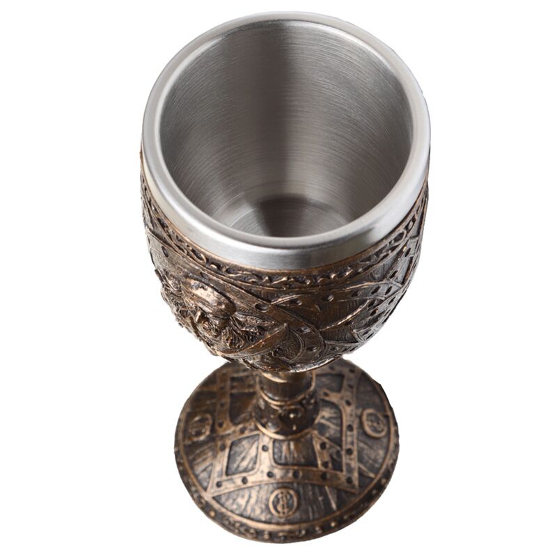 Cargue la imagen en el visor de la galería, Decoratieve geborsteld goud hout-effect piraatn drinkbeker