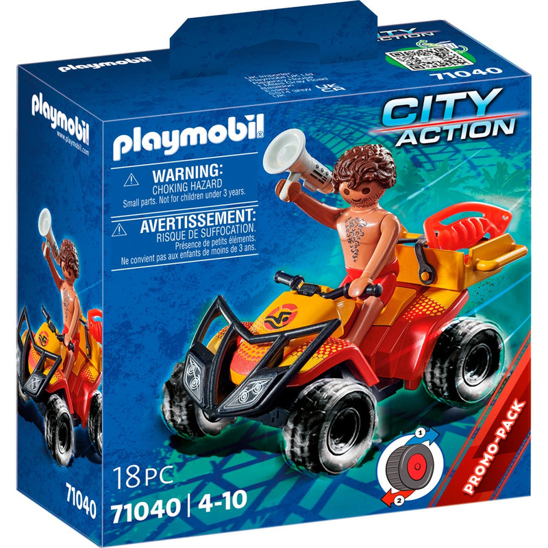 Load image into Gallery viewer, Playmobil City Action Badmeester Quad 71040