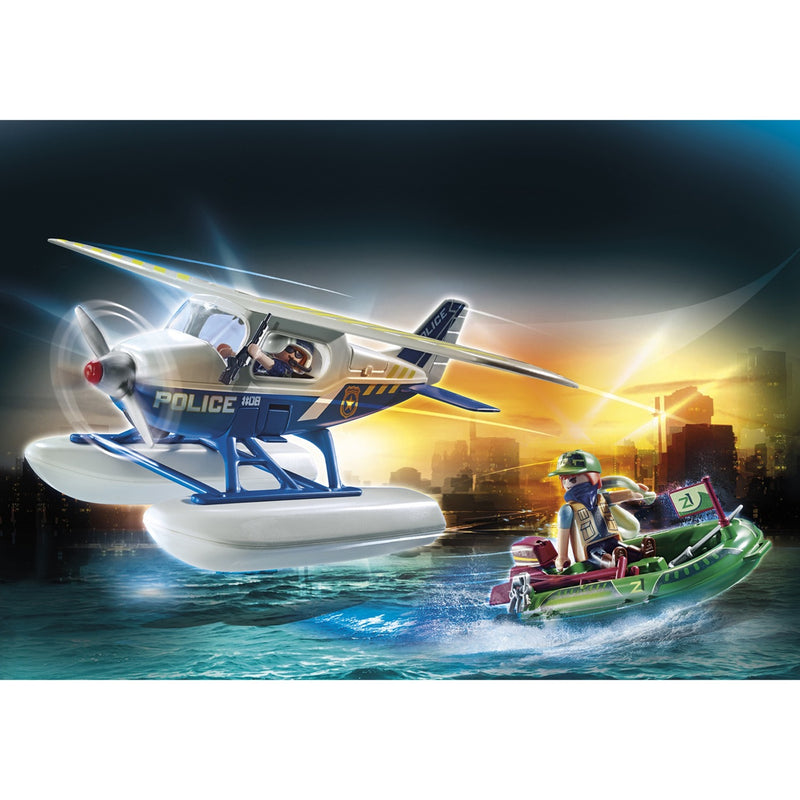 Load image into Gallery viewer, Playmobil City Action Politiewatervliegtuig Achtervolging 70779
