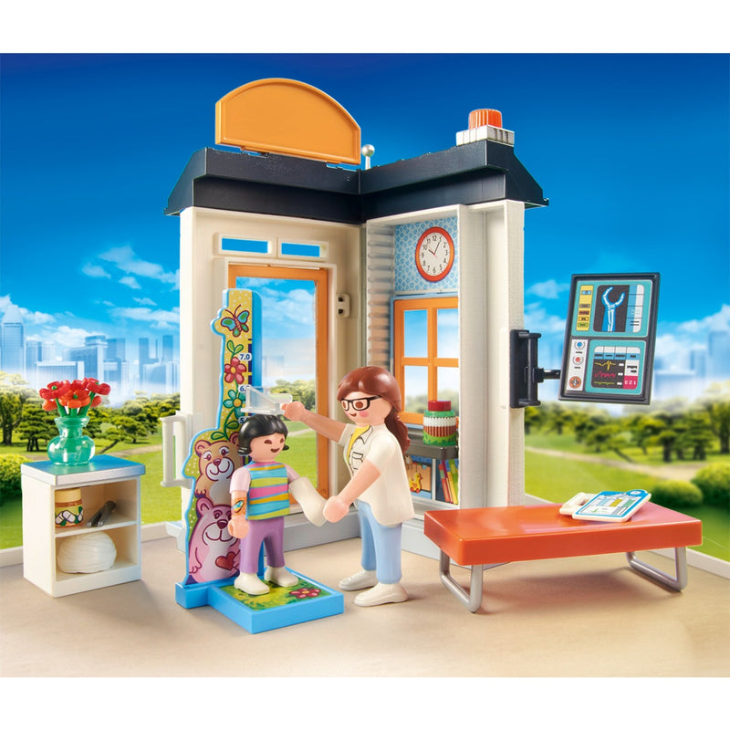 Load image into Gallery viewer, Playmobil City Life Starterset Kinderarts 70818