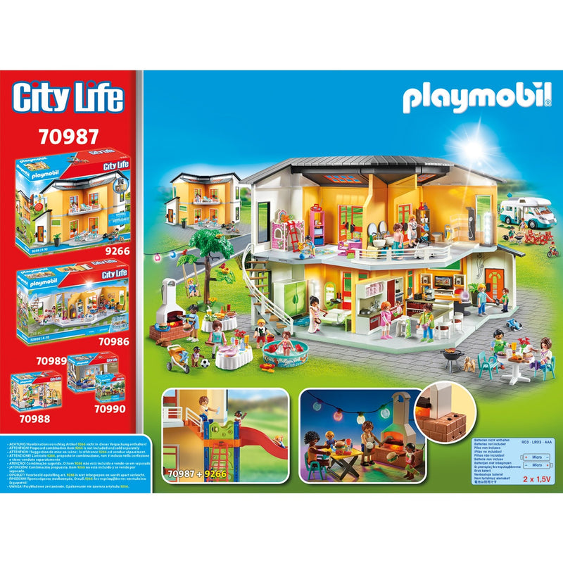 Load image into Gallery viewer, PLAYMOBIL City Life Zwembadfeest met Glijbaan 70987