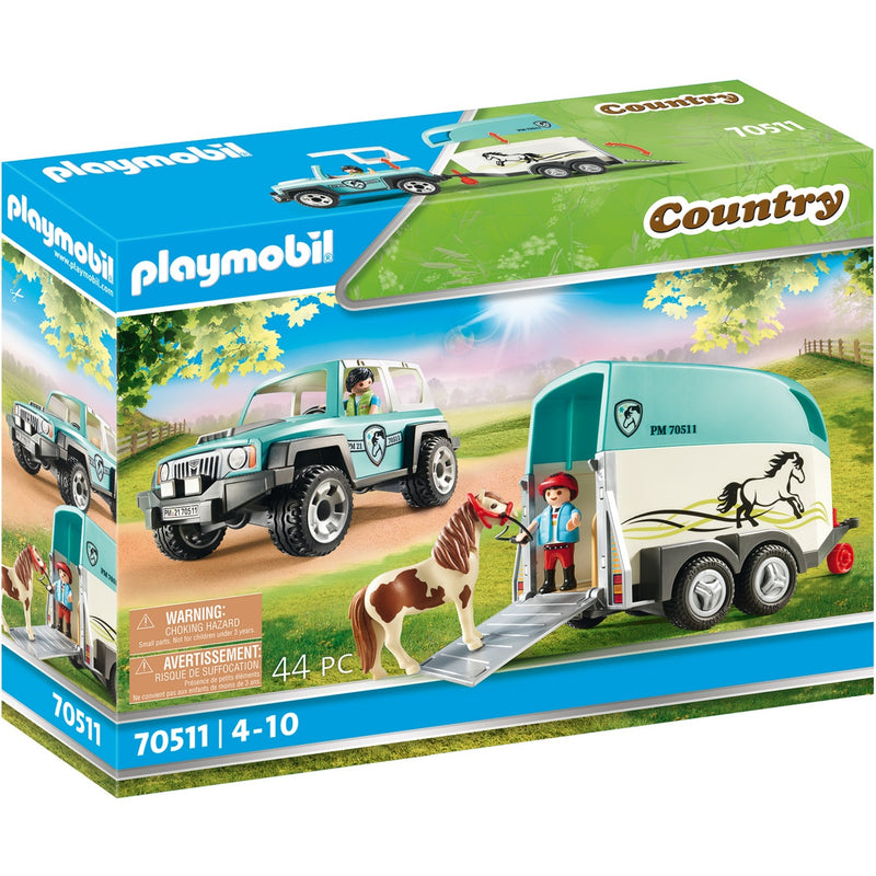 Load image into Gallery viewer, PLAYMOBIL Country Auto met Aanhanger 70511