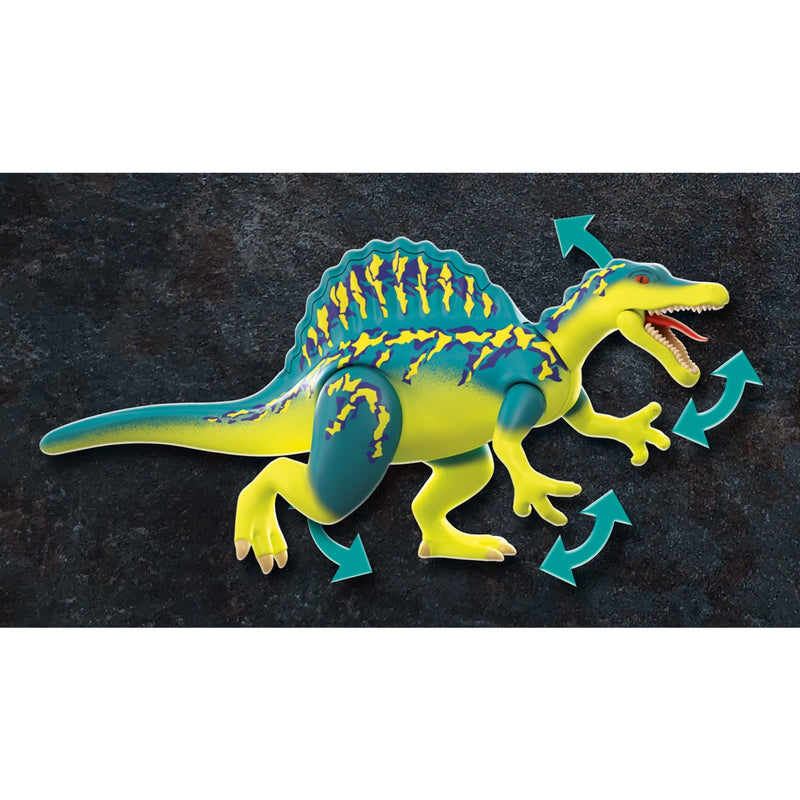 Load image into Gallery viewer, PLAYMOBIL Rise Spinosaurus: dubbele verdedigingskrach