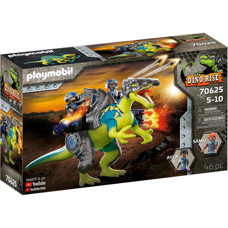 Load image into Gallery viewer, PLAYMOBIL Rise Spinosaurus: dubbele verdedigingskrach
