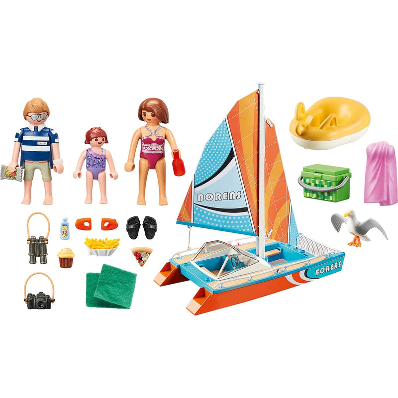 Load image into Gallery viewer, Playmobil Family Fun Catamaran 71043