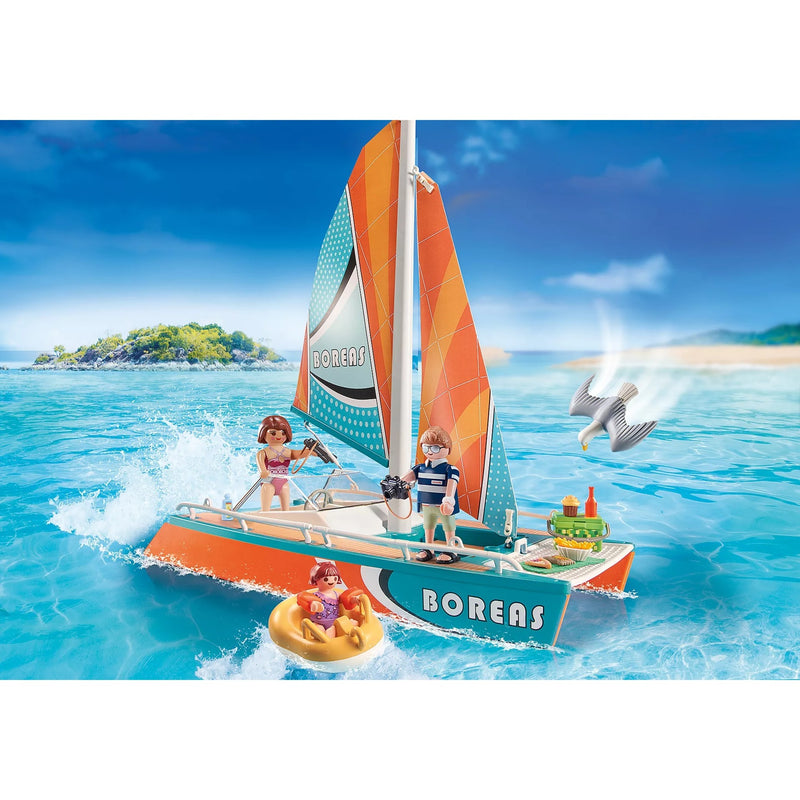 Load image into Gallery viewer, Playmobil Family Fun Catamaran 71043